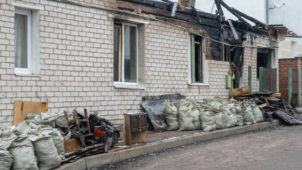 Professional Fire Damage Removal technician working in Randallstown, MD